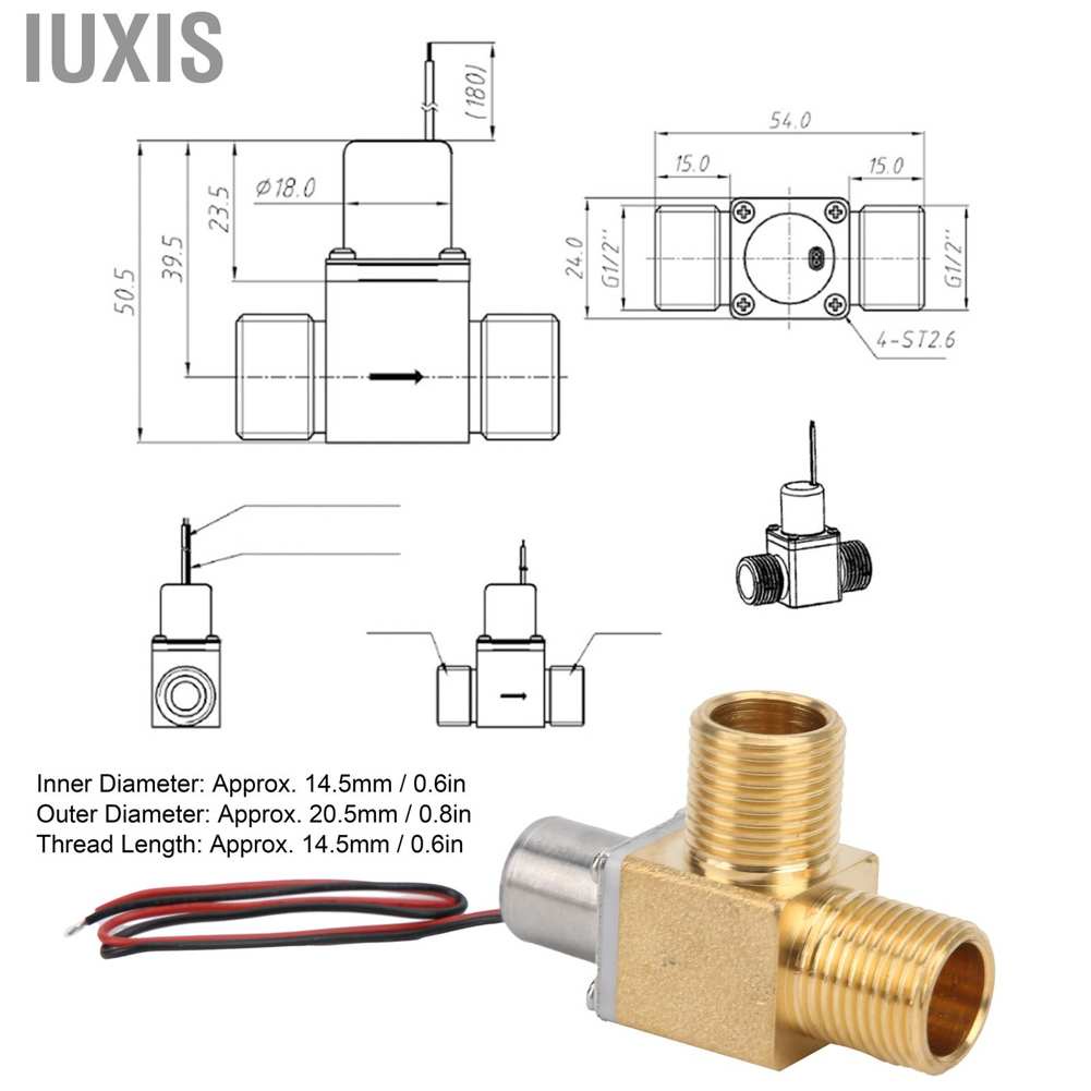 Van điện từ G1/2 DC 4.5V thay thế bằng kim loại chuyên dụng