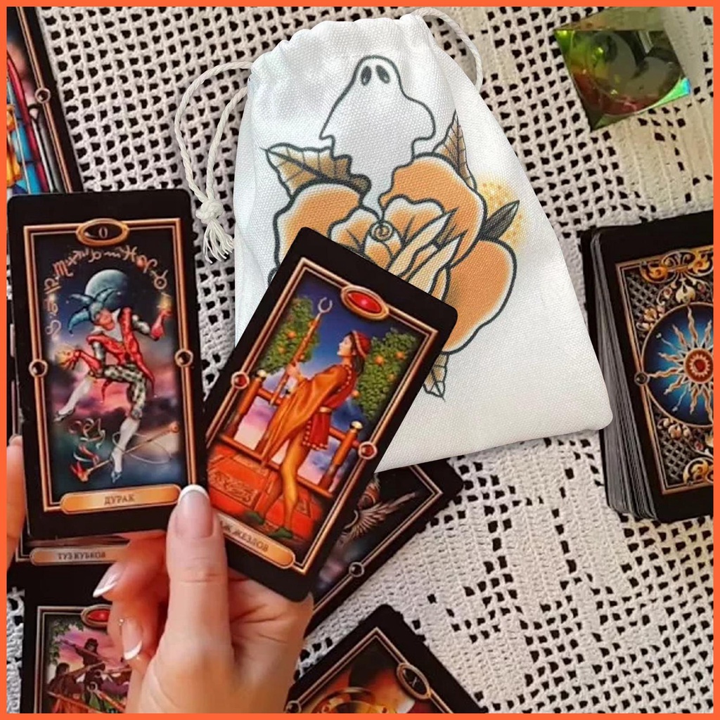 Túi Nhung Dây Rút Đựng Bài Tarot / Thẻ Bài Tarot Tiện Dụng