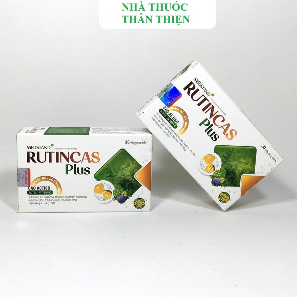 RUTINCAS PLUS – Hỗ trợ tăng sức đề kháng, bền thành mạch, giảm tình trạng chảy máu chân răng (30 viên)