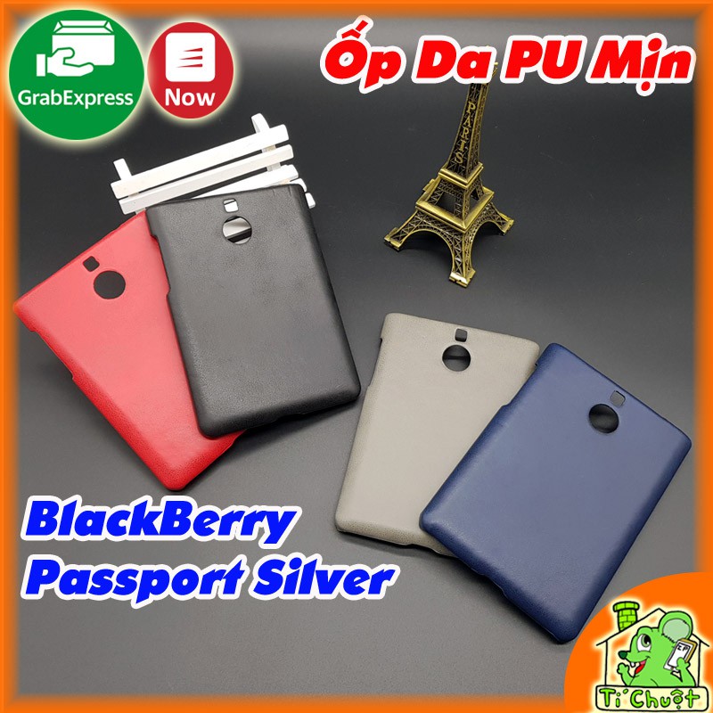 Ốp Lưng BlackBerry Passport Silver Da PU Mịn