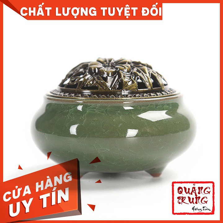 [Tặng Trầm] LƯ XÔNG TRẦM HƯƠNG - Đỉnh Đốt Nhang GỐM SỨ CAO CẤP