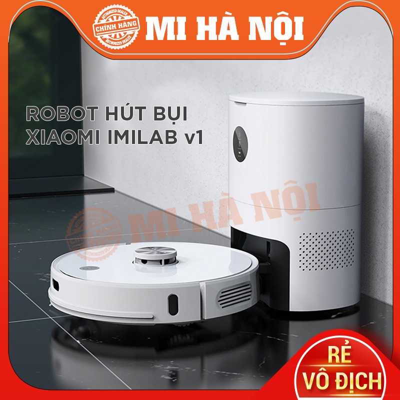 Robot hút bụi lau nhà thông minh Xiaomi Imilab V1 – Tự động đổ rác