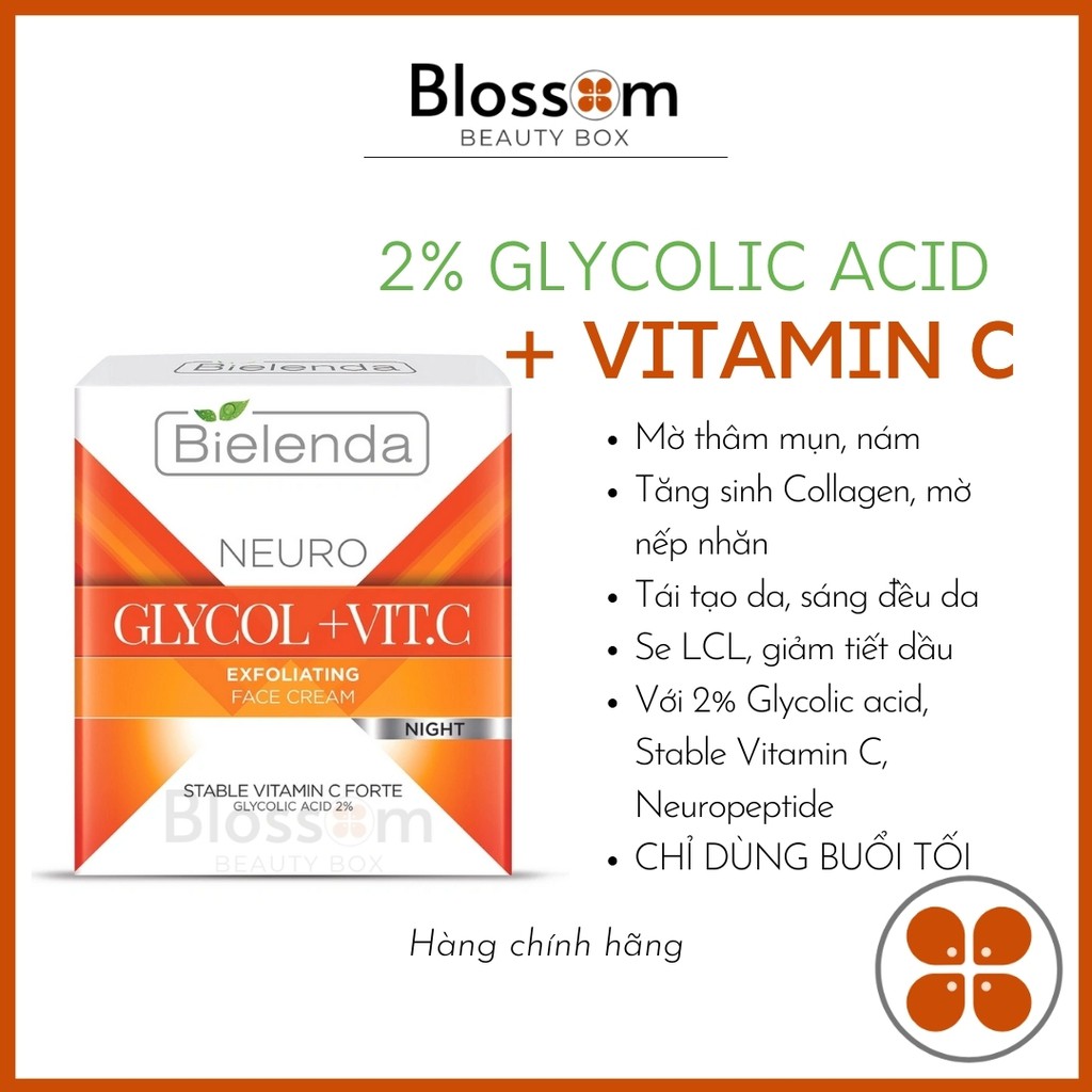 Serum sáng da Glycolic Acid + Vitamin C Bielenda Mezo