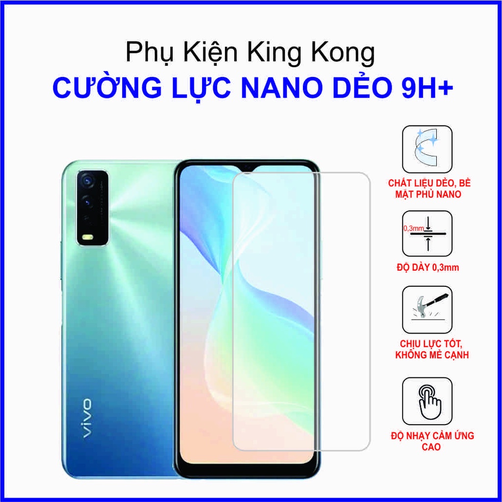 Dán cường lực Vivo Y30G ,  cường lực nano dẻo 9H+