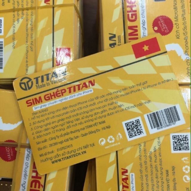 Sim ghép Titan Made in Việt Nam