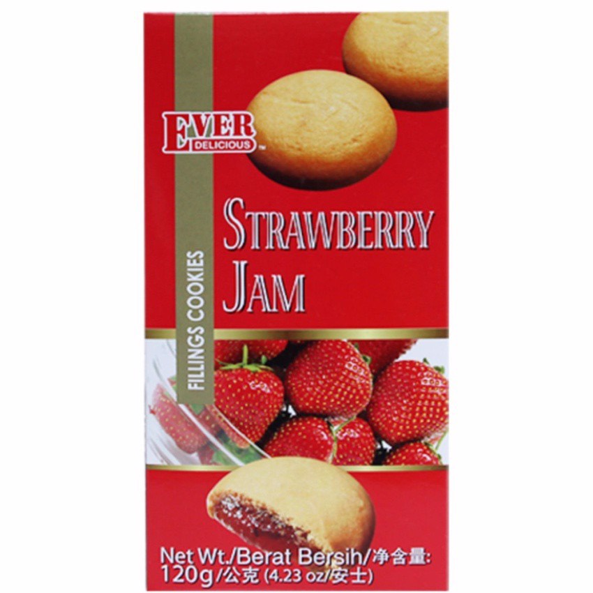 Bánh quy nhân mứt ever delicious malaysia fllings cookies