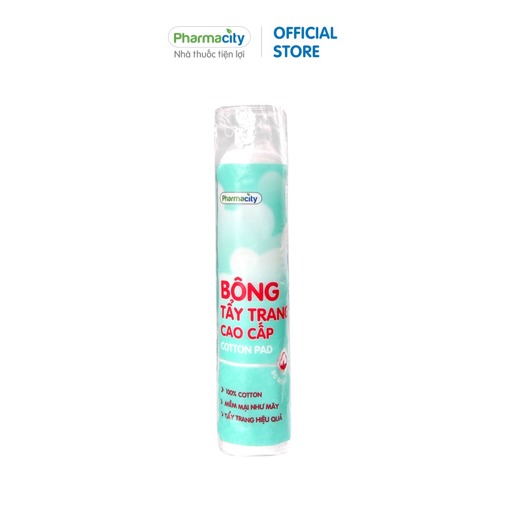 Bông tẩy trang Pharmacity cao cấp dạng tròn