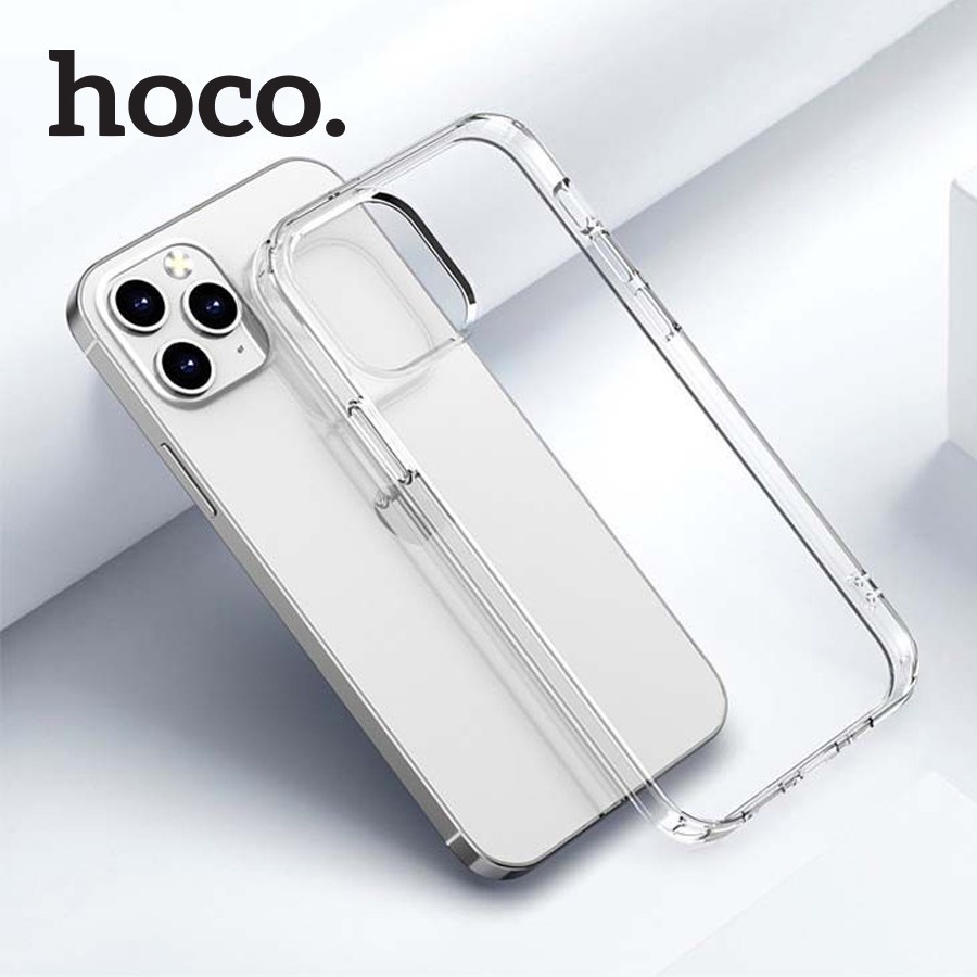 Ốp Lưng Trong Suốt Hoco Cho iPhone X-XS, XSMax, 11/11Pro/11PRM, 12/12Pro/12PRM, 13/13Pro/13ProMax, 14/14Max/14Pro/14PRM