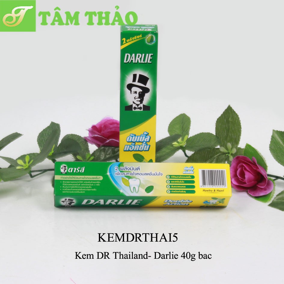 Kem đánh răng ông tây du lịch Thái Lan - Darlie 40g bạc hà 8851228000240