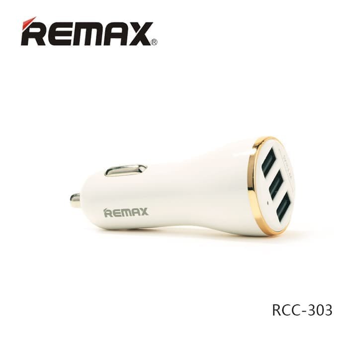 Củ Sạc Trên Xe Hơi Remax Rcc303 3.4a 3 Cổng Usb