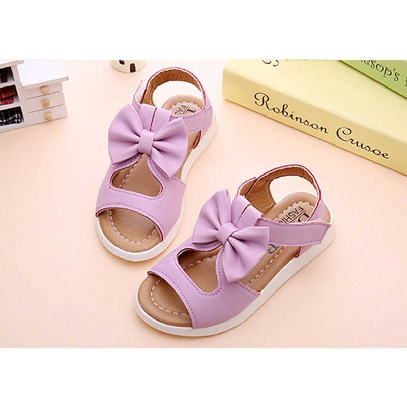 Xăng đan Đính Nơ Thời Trang Mùa Hè Xinh Xắn Cho Bé Gái