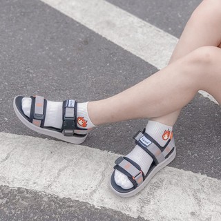 Hàng có sẵn sandal nam chính hãng letas d711 tro ghi thêu quai
