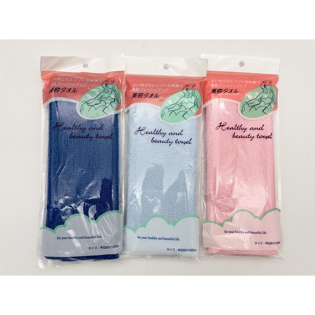 Khăn Tắm Tạo Bọt Daiso Japan 27 X 100 Cm/ 28x100cm