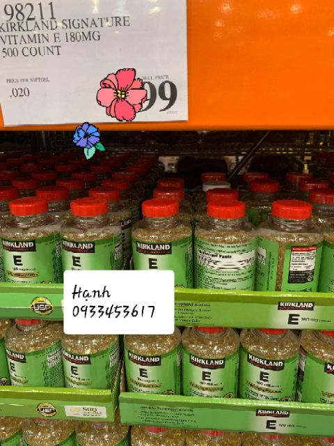 HỘP ĐỰNG 500 VIÊN VITAMIN E KÈM BILL