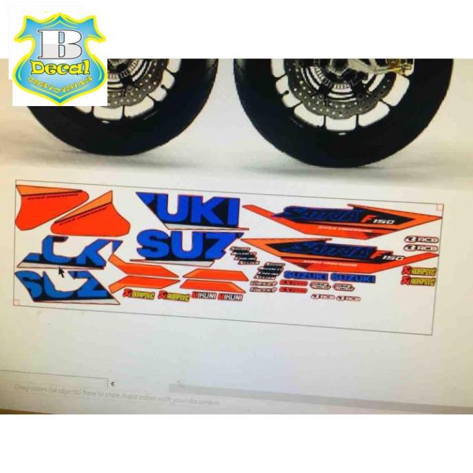 ( Quí khách vui lòng mang ra tiệm cho thợ dán ) Tem suzuki raider xăng cơ. [Bi Decal]