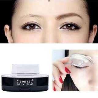 Bột in chân mày 2 khuôn + phấn mày 02 – Nâu đen