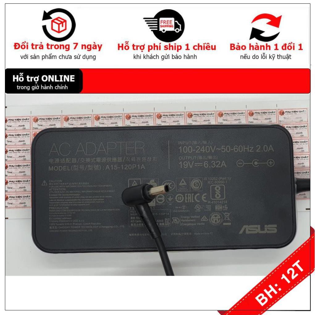 [BH12TH] Sạc Laptop ASUS Zenbook Pro UX501VW UX501JW Pro UX501 Series ROG G501JW G601JW 6.32A-4.5*3.0mm-Có video thực tế