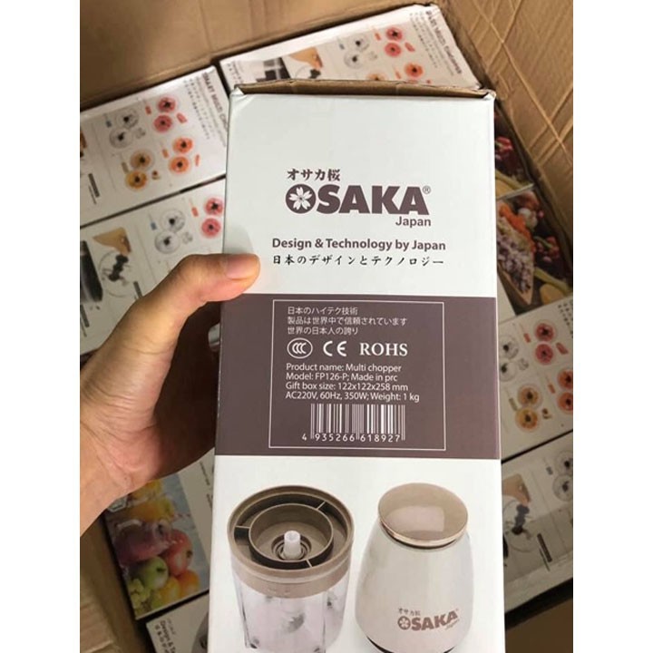 Máy xay sinh tố OSAKA - Máy say đa năng - Cối xay gia dụng mini - Xay thịt, tỏi, đá, cá, rau củ quả - BH 6 tháng