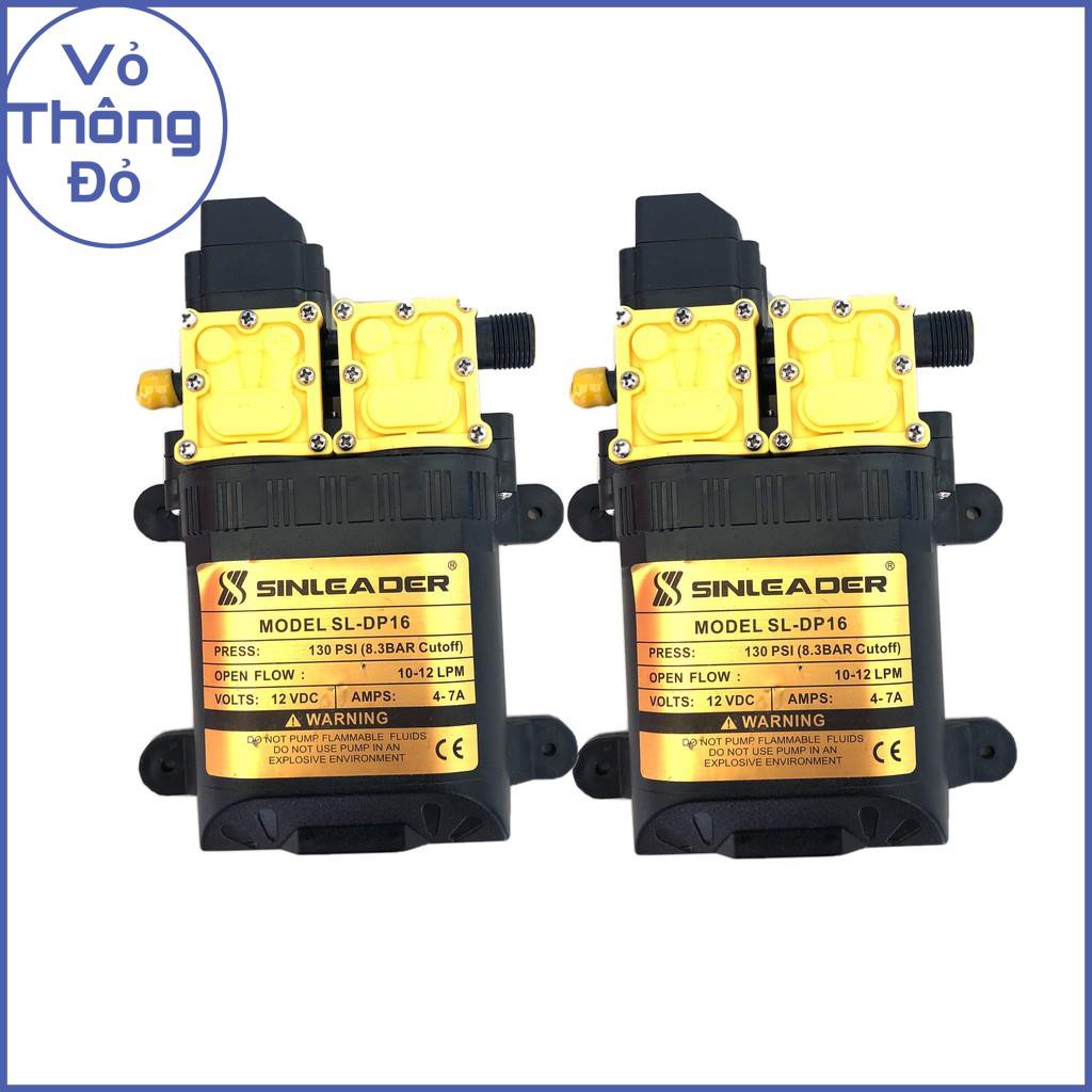 Máy bơm mini tăng áp lực 12v - loại kép