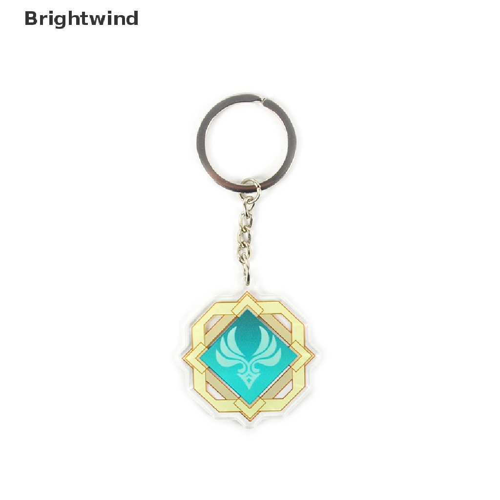 Anime Keychain Genshin Impact Element Vision God's Eye Liyue Harbor Bag Pendant Hot Sell