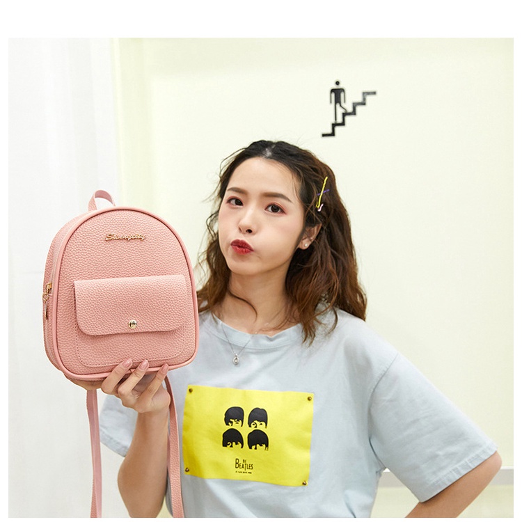 Balo mini R75T , túi xách cầm tay, túi đeo vai, đeo chéo cho các bạn nữ đi học đi chơi thiết kế bằng vải da