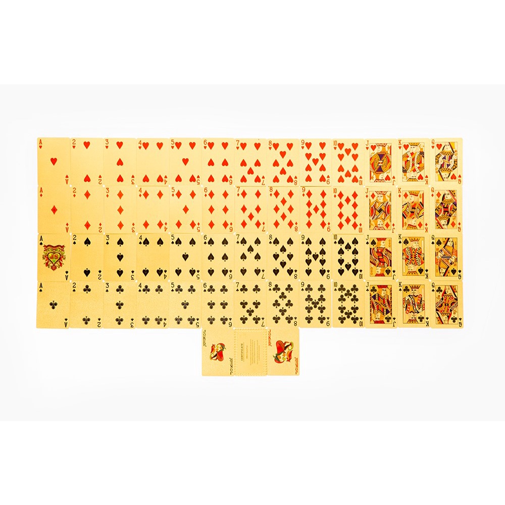 Bộ Bài ARTBOX Hàn Quốc Chơi Game Màu Vàng Sang Trọng