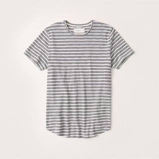 Áo thun nam abercrombie & fitch abr-tc282 curved hem pattern tee