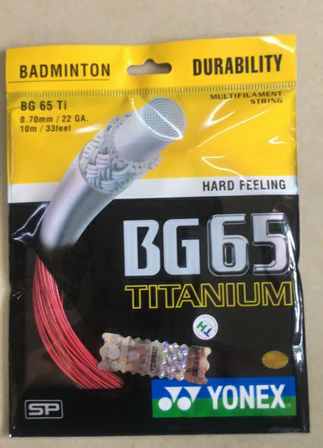 Dây căng vợt Yonex BG 65 ti Chính hãng 3 tem, hỗ trợ đan dây lên vợt