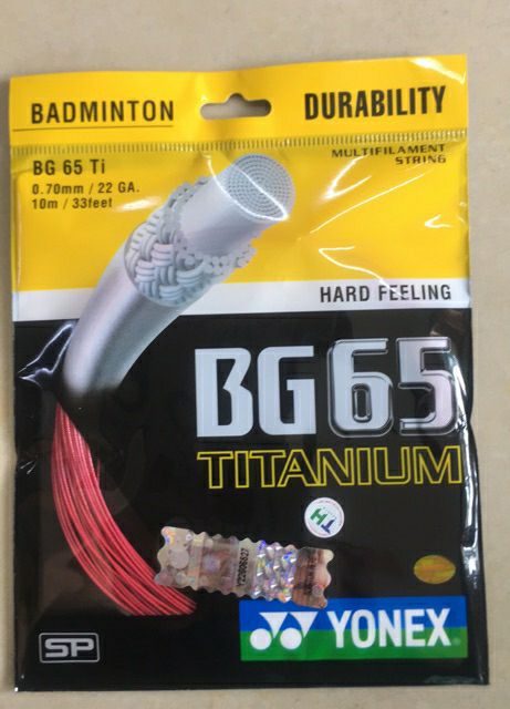 [Mã FAGREEN1505 giảm tới 30K đơn 99K] Dây căng vợt Yonex BG 65 ti Chính hãng 3 tem