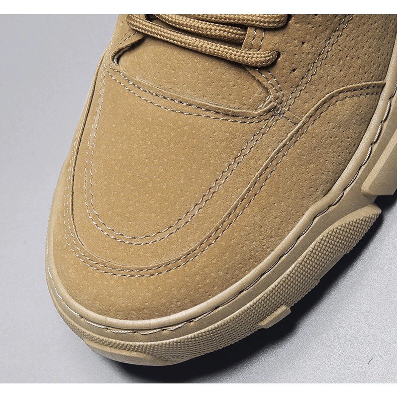 Giày Sneaker Nam ⚜️Bệu Store⚜️ Giày Nam Da Lộn Cổ Lửng [ Hàng Độc Nhập Khẩu] Cao Cấp Phong Cách Hàn Quốc | BigBuy360 - bigbuy360.vn