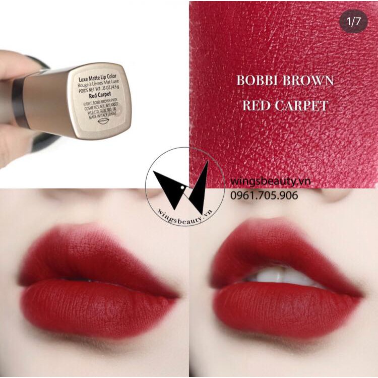 MUA 1 TẶNG 1 - Son thỏi lì BOBBI BROWN Luxe Matte Lip Color