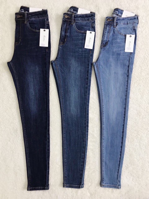 Quần jeans skinny xuất khẩu dài