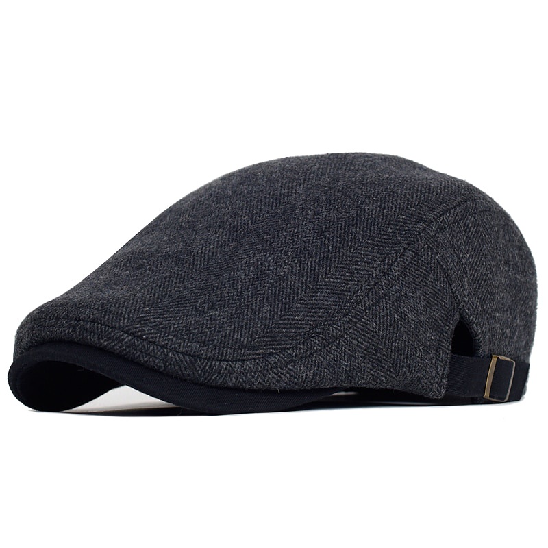Mũ Beret Sọc Vằn Phong Cách Vintage Cho Nam