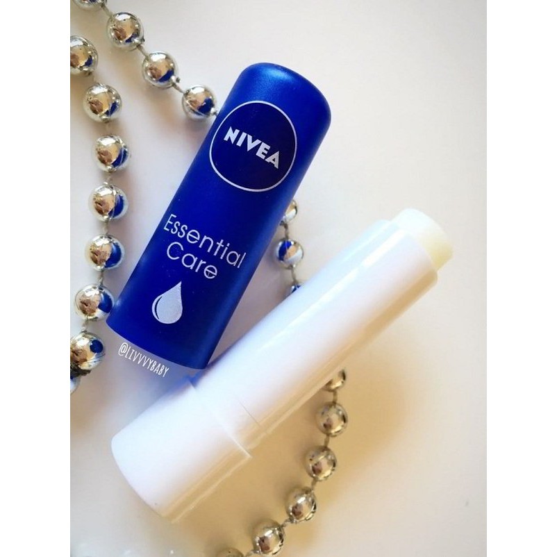 Son dưỡng môi Nivea Hàn Quốc hàng chuẩn không màu - nam nữ đều có thể sử dụng