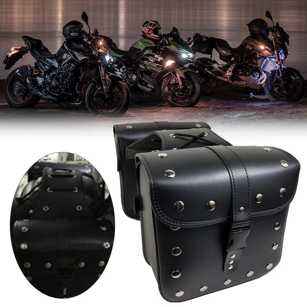 BTLIMER Bộ 2 Túi Đựng Điện Thoại / Tiền Xu Đa Năng Chống Thấm Nước Gắn Yên Xe Mô Tô Harley Sportster XL 883