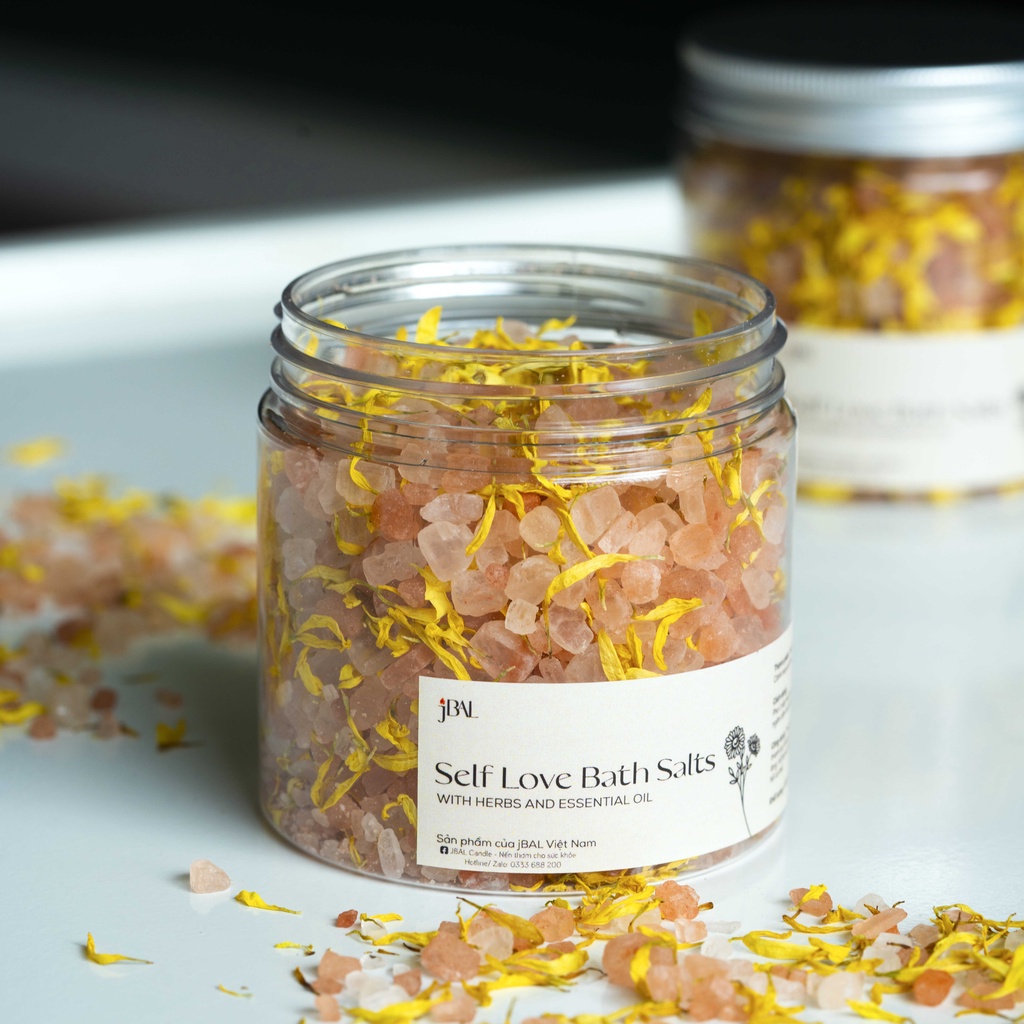 Muối tắm Self Love - Hũ muối Ngâm chân Thư giãn, Làm sạch da