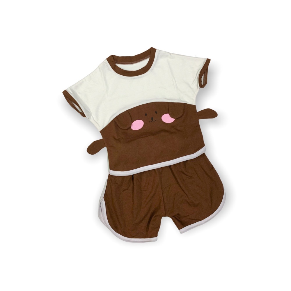 Bộ cộc tay tai thú cho bé FUHA, bộ hè hoạt hình áo cánh dơi dành cho bé 8kg đến 20kg