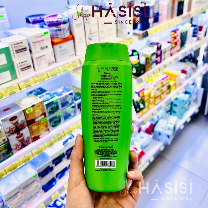 Dầu Gội Dược Liệu THÁI DƯƠNG 3 200ml (Xanh Lá)