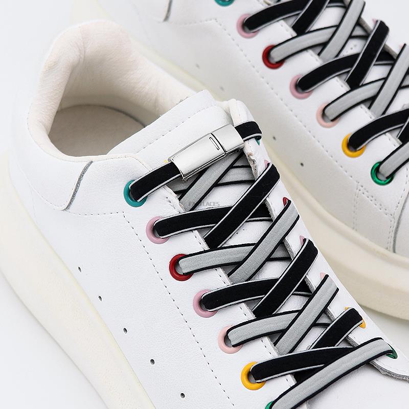 1 Cặp Dây Giày Sneaker Hai Mặt Từ Tính Không Cần Buộc Dây Giày Nhanh Chóng Dành Cho Người Lớn Trẻ Em
