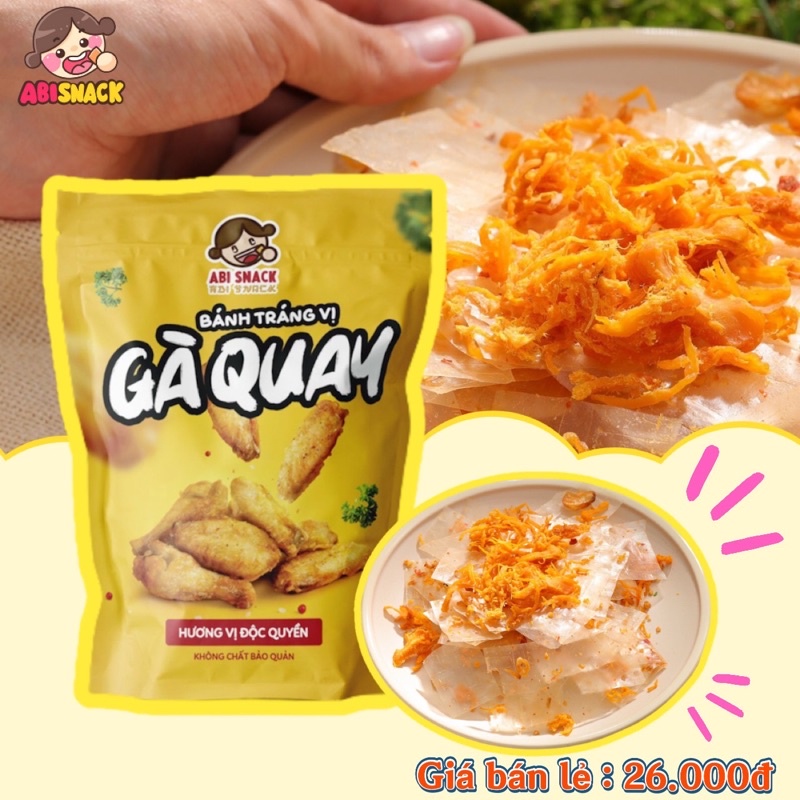 [ABI SNACK ] BÁNH TRÁNG ABI VỊ GÀ QUAY