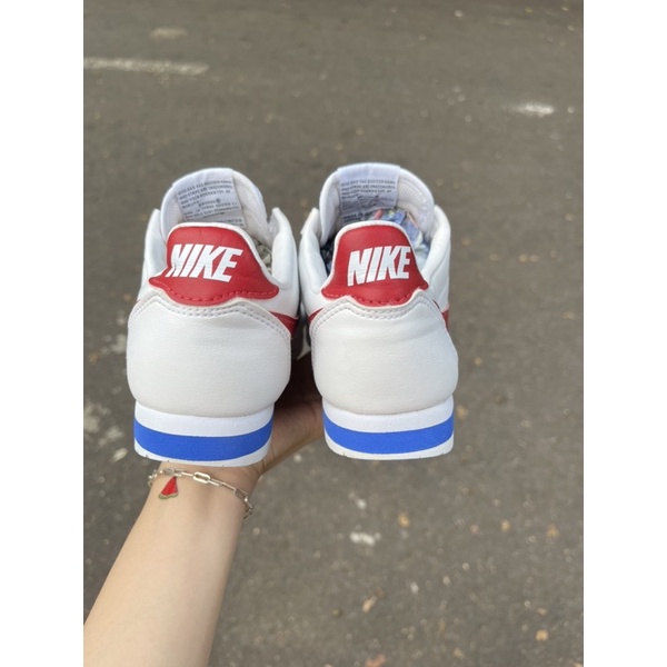 Giày n.i.k.e cortez trắng móc đỏ real 2hand 100% bao check