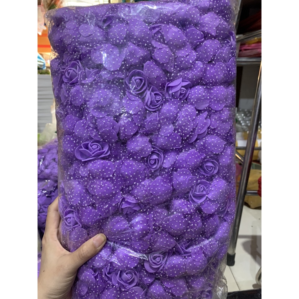 PHÔI GẤU 25CM- 35cm -HOA XỐP 3,5CM