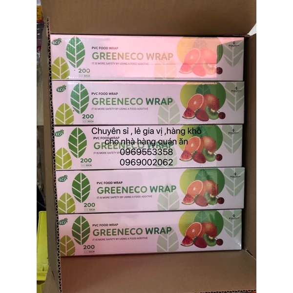 Màng bọc thực phẩm an toàn từ PVC Green Eco Wrap 200
