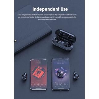 【ht】B5 TWS Bluetooth 5.0 Wireless Headphones Touch Control Waterproof Bluetooth 9D Stereo Headset