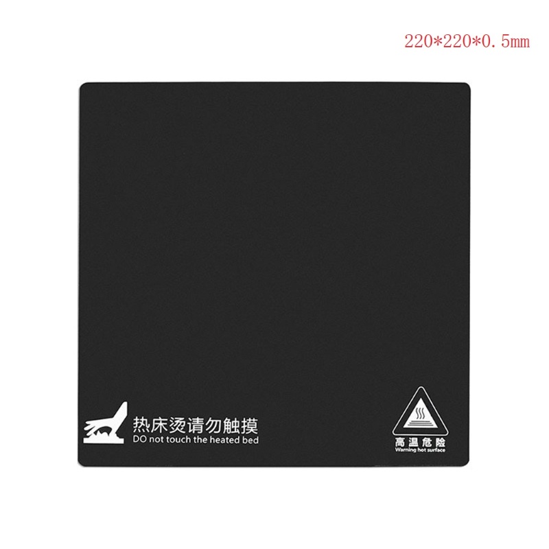 Tấm Lò Xo Nhiệt Pei 220 214 310mm Màu Đen Cho Máy In 3D Ender 3 5 Anet A6 a8
