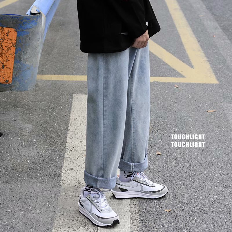 European and American style loose-fit jeans for men