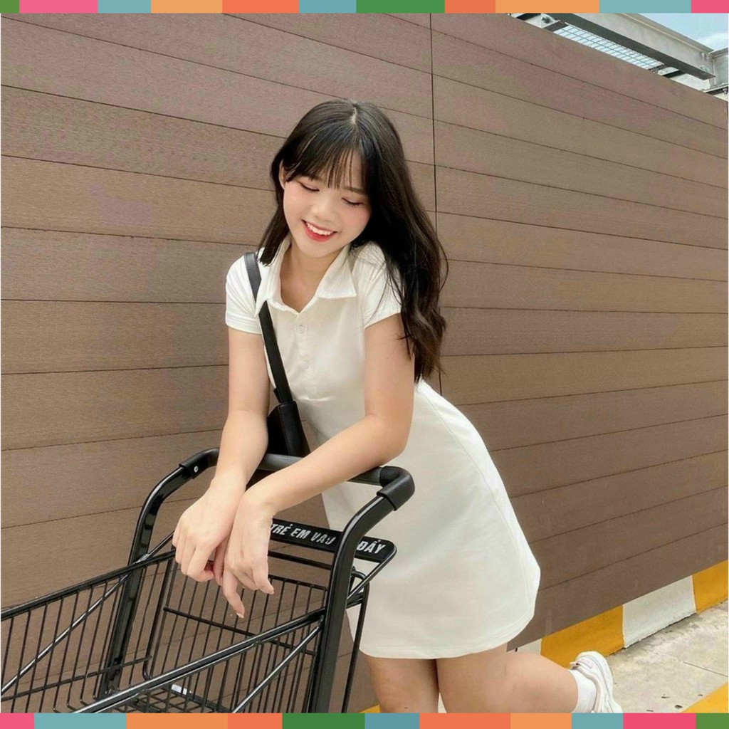 Đầm Nữ Polo Nữ Dáng Ôm Ba Màu So Hot