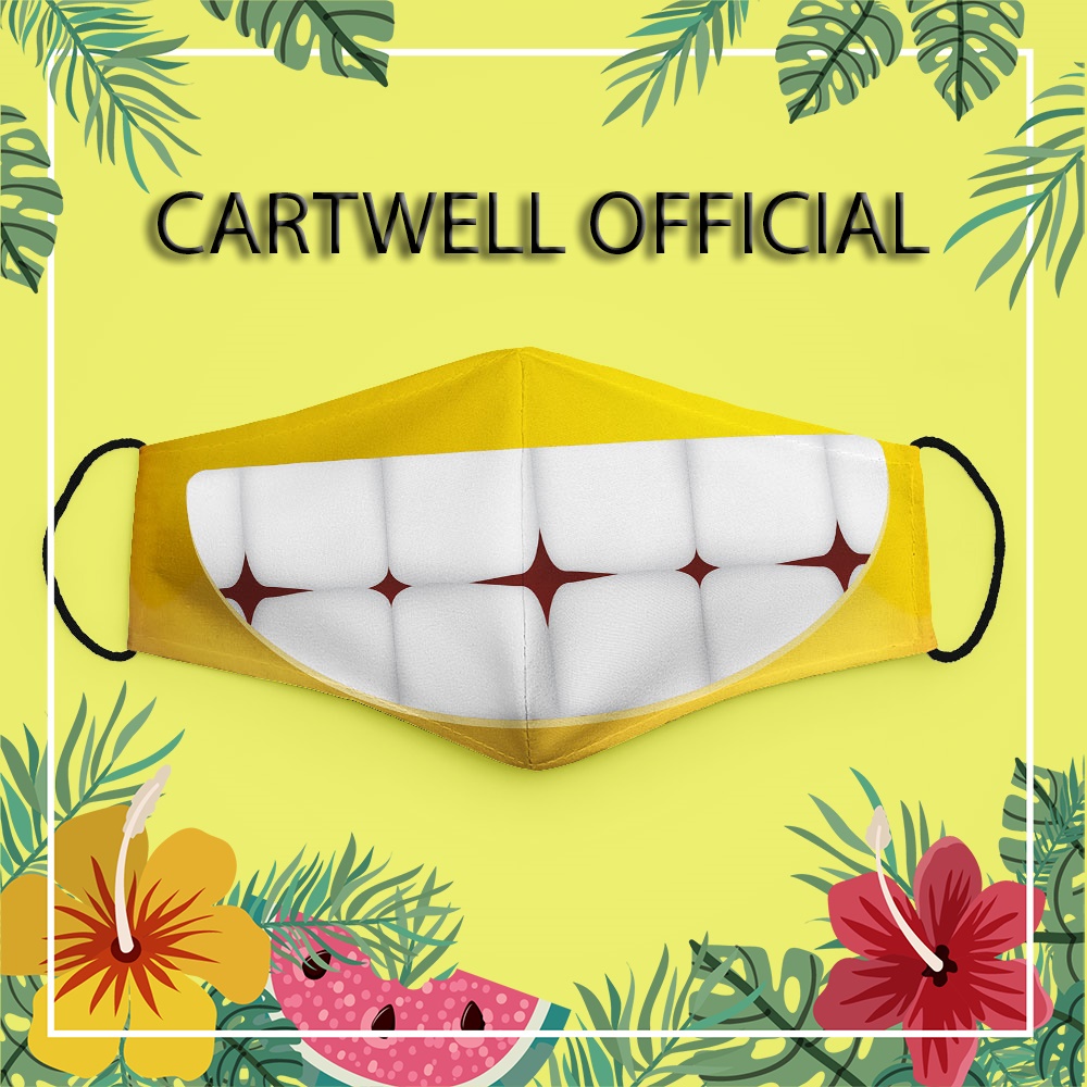 Khẩu trang cho bé dễ thương vui nhộn thú cưng trẻ em cute Mặt Cảm Xúc EMOJIS CARTWELL phòng ô nhiễm ngăn bụi mịn chất li