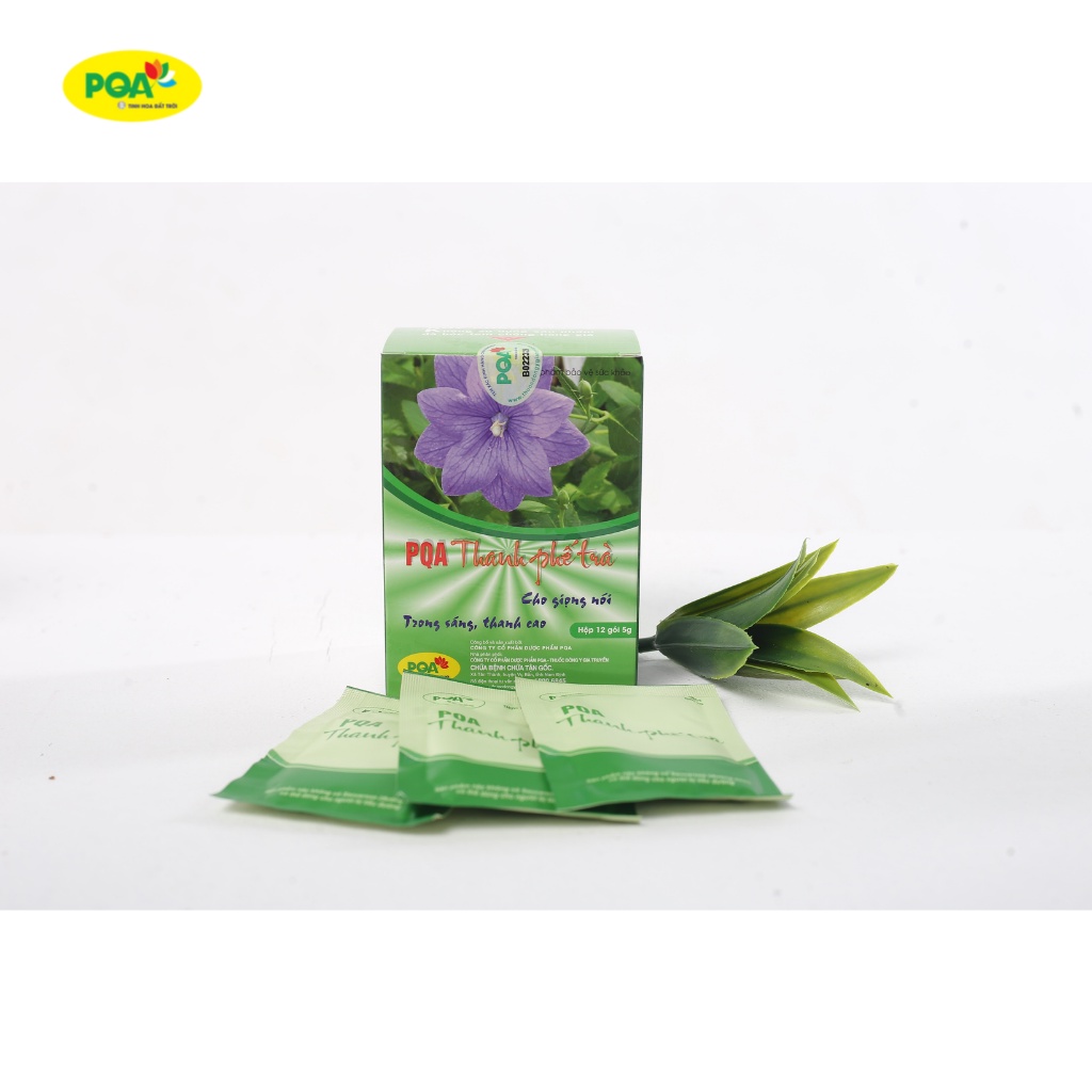 Thanh Phế Trà PQA Hỗ Trợ Giảm Ho, Đờm Và Đau Rát Họng Dùng Cho Người Bị Ho Do Thay Đổi Thời Tiết Hộp 12 Gói