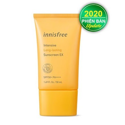 Kem Chống Nắng Lâu Trôi Innisfree Intensive Long-Lasting Sunscreen EX SPF50+/PA++++ 50ml